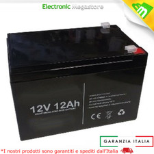 COME Fiamm FG21202 Batteria piombo ricaricabile 12V 12Ah compatibile peg perego