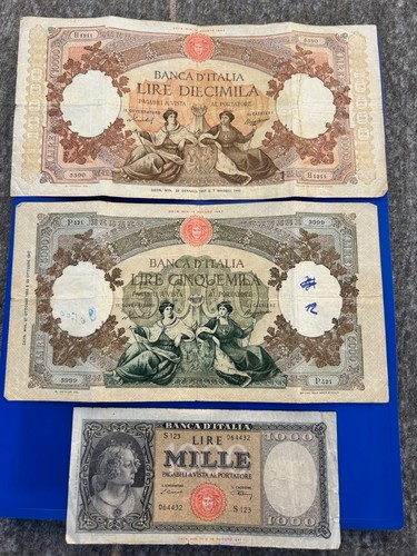 Lotto rare banconote - di,