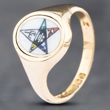 Anello con sigillo ovale