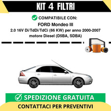 Kit 4 Filtri Tagliando per