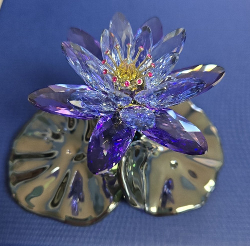 Ninfea swarovski cristallo blu - swarovski,