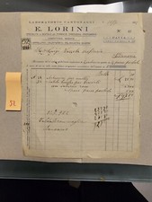 Fattura L'originale Pavia Scatole Farmacia Profumo Anni 20 Pordenone 