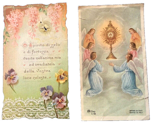 Antico santino holy card - 2,