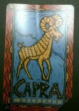 scheda telefonica usata da collezione Oroscopo cinese Capra