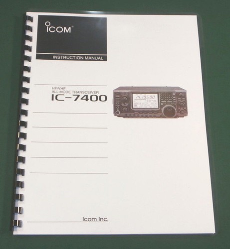 Icom 7400 manuale di - icom,