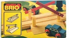 BRIO 3359 Barriere di passaggio a livello ferroviario in legno Svezia ETÀ 3+