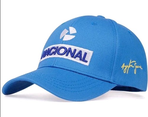 Cappello ayrton senna azzurro - cappello,