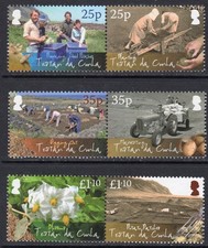 Tristan da Cunha 2009 Set di 6 Produzione di Patate, MNH, SG 950/5