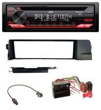Autoradio JVC CD DAB USB Bluetooth MP3 per BMW Serie 3 E46 versione professionale Quadlock