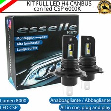 KIT LED H4 6000K BIANCO 8000