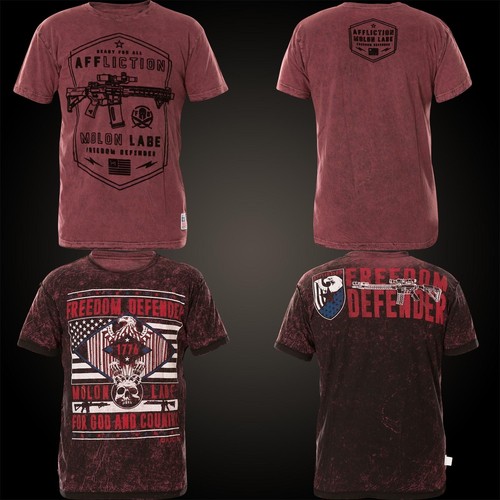 Shirt affliction molon labe - affliction,