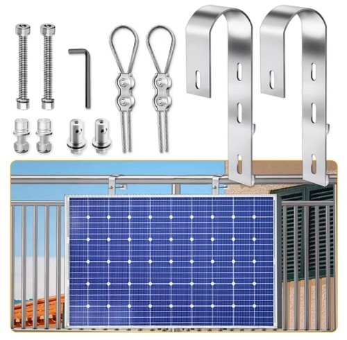 Gancio balcone 2pz - 2pz, staffa