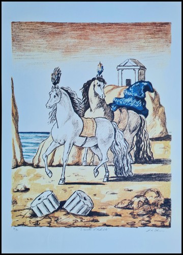 Giorgio chirico horses - horses, of