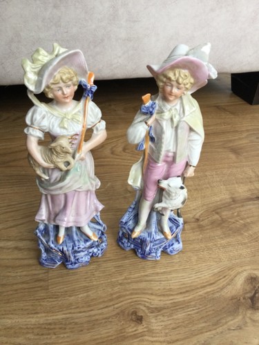 Pair german porcelain - german,