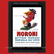Anni '20  * Pubblicità Originale "Bitter Moroni, Marsala all'Uovo" Cornice