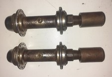 Coppia mozzi ruote per asse anteriore ciclomotore leggero o carretto vintage