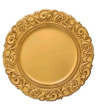 6 Sottopiatti Posto-Tavola Linea Imperial Colore Ocra Melamina Tognana 33 cm