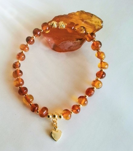 Chic bracelet ambre - bracelet, en