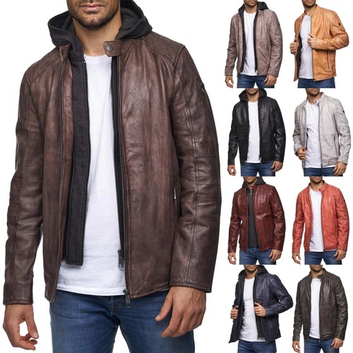 Tazzio giacca pelle uomo - ,