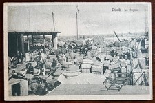 COLONIE ITALIANE-CARTOLINA LIBIA-TRIPOLI "LA DOGANA" VIAGGIATA 1918