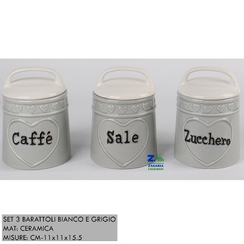 Set tris barattolo cucina - tris,
