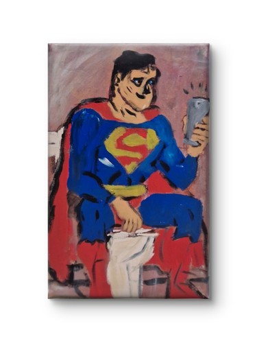 Quadro pop art supereroe - quadro,