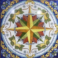 Pannello Decorato A Mano 80x80