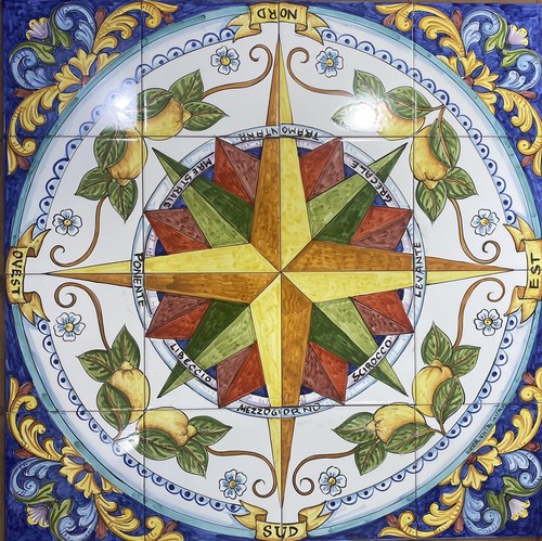 Pannello decorato mano 80x80 - a,