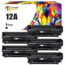 Toner 1-5 per HP LaserJet 1010 1020 1022 NW 3030 3050 3055 M1005 MFP Q2612A 12A
