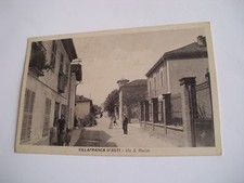 Asti - Villafranca d'Asti Via S. Rocco - spedita f. p. 1940