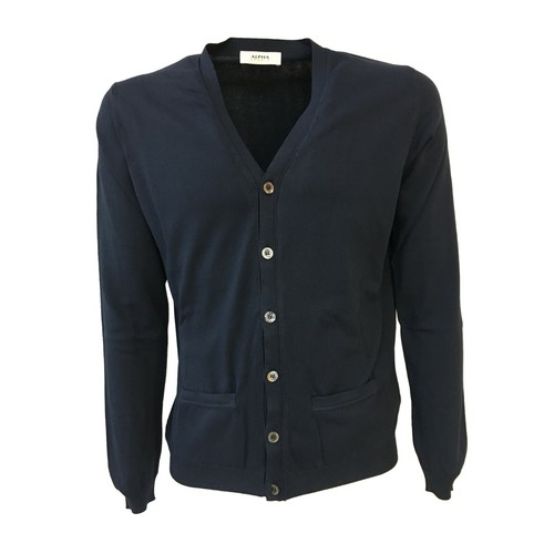 Cardigan uomo blu alpha - uomo,
