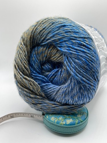 Torta cammello grigio blu lana