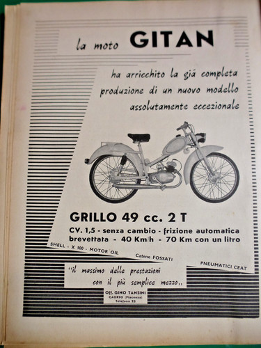 Pubblicità gitan grillo - pubblicità, 49cc