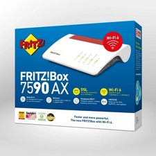 AVM FRITZ!Box 7590 AX 300Mbps Dual Band Modem Wi-Fi 6 Router - Bianco