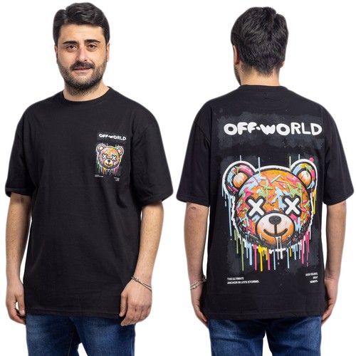 Shirt uomo stampa orsetto - stampa,