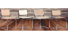 Sedia a slitta vimini S31