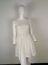 ZARA VESTITO  VESTITINO ABITO  TAGLIA M COLORE BIANCO PIZZO