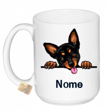 TAZZA LATTE PINSCHER NERO +