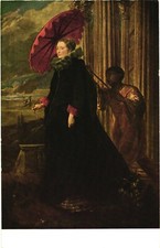 Cartolina Marchesa Elena Grimaldi di Anthony van Dyck, Galleria Nazionale d'Arte DC