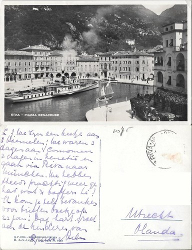 Cartolina riva del garda - riva,