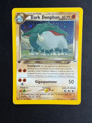 Pokemon dark donphan 105 neo - pokemon, 3/105