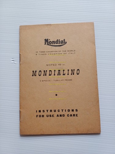Mondial mondialino v 1958 - mondial,