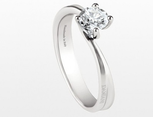 Anello solitario damiani - anello,