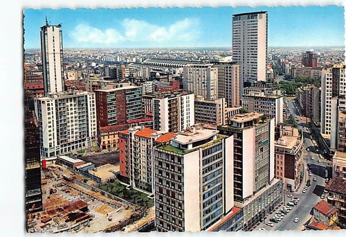 Cartolina via pirelli centro - via,