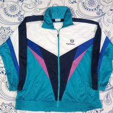 SERGIO TACCHINI VINTAGE GYM JACKET ZIPPER TG 58 TENNIS 🎾 ITALY GIACCA TUTA UOMO