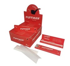 Cartine Puffman  Trasparenti . Size Lunghe Slim  Da 50 Libretti . Da 33 Cartine 