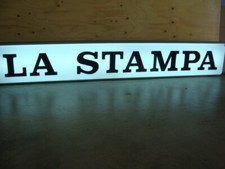 The Stampa Sign old sign