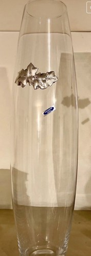 Vaso vetro con decorazione - vaso, in
