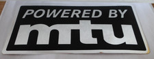 Adesivo Pubblicità Powered By Mtu Motori Diesel Friedrichshafen Militare 80er