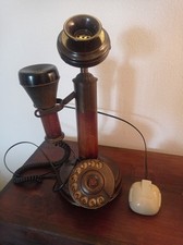Vecchissimo telefono legno - vecchissimo, in